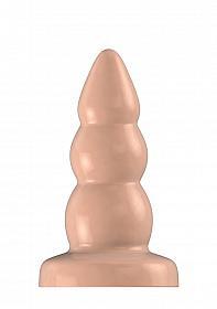 Buttplug - Rubber - 6 Inch - Model 6 - Flesh - Temptations