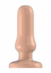 Buttplug - Rubber - 7 Inch - Model 4 - Flesh - Temptations