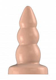 Buttplug - Rubber - 7 Inch - Model 6 - Flesh - Temptations