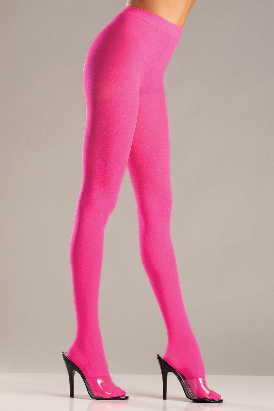 BW620PK Opaque Pantyhose - Hot Pink - Temptations