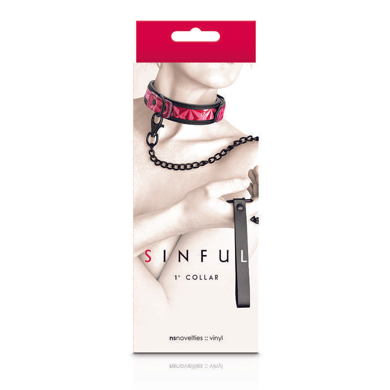 SINFUL 1'' COLLAR PINK