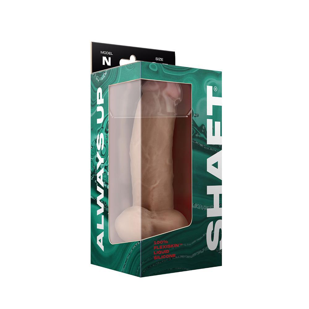 Shaft Model N 8.5" Liquid Silicone Dong W/Balls Pine