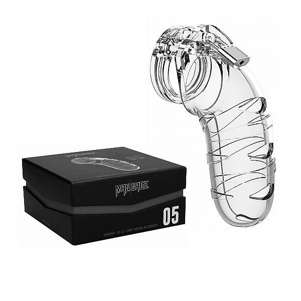 Mancage Model 05 Chastity 5.5'' Cock Cage Clear