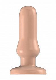 Buttplug - Rubber - 7 Inch - Model 4 - Flesh