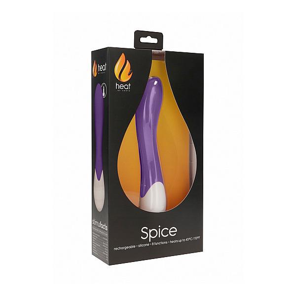 Spice Rechargeable Heating G-Spot Vibrator Purple