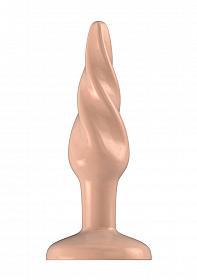 Buttplug - Rubber - 7 Inch - Model 5 - Flesh