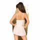 Casual Seduction Mini Dress With Satin Details Including Thong, 2 Pieces White - Temptations