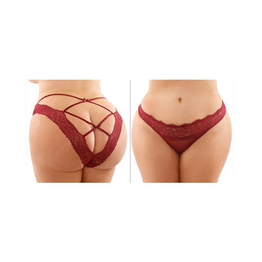 Ivy Lace & Mesh Bikini Panty Queen Size