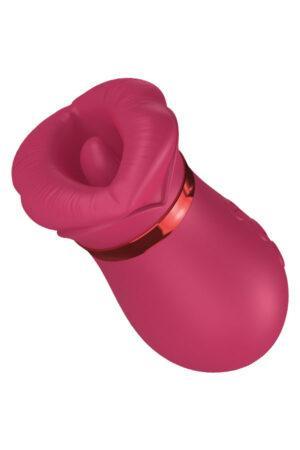 CHERRY 3 IN 1 SUCKING/LICKING MOUTH RED W/AP CONTROL
