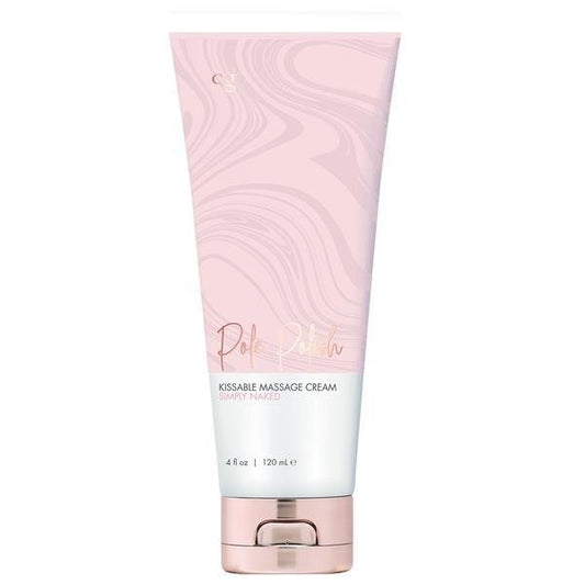CG Pole Polish Kissable Massage Cream Simply Naked 4 oz. - Temptations