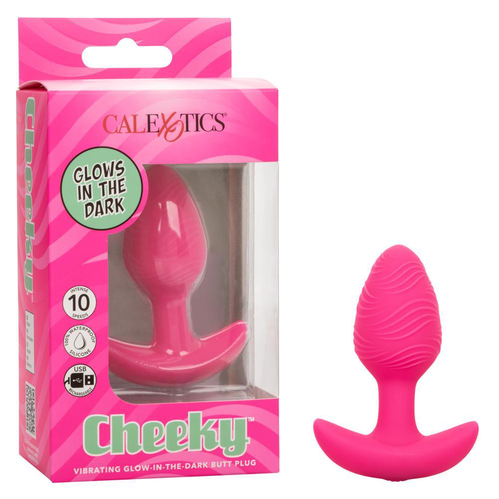 Cheeky Vibrating Glow - In - The - Dark Butt Plug - Temptations