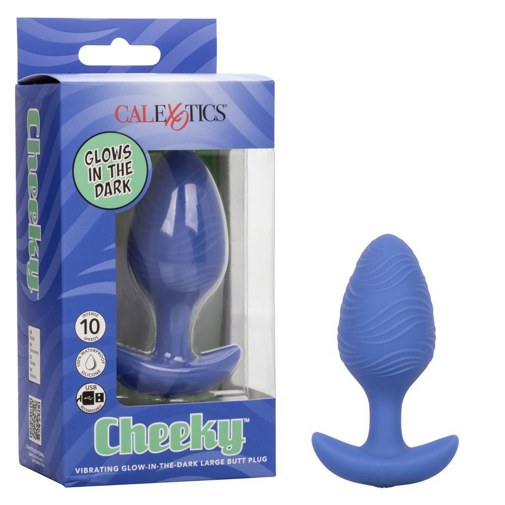 Cheeky Vibrating Glow - In - The - Dark Large Butt Plug - Temptations