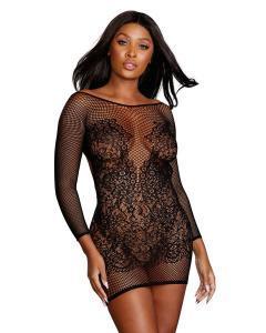 CHEMISE BLACK O/S - Temptations