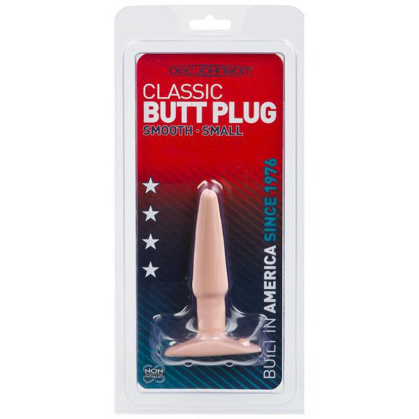 Classic Butt Plug - Smooth - Small White - Temptations