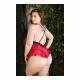 Cleo Skirted Teddy 3X/4X - Temptations