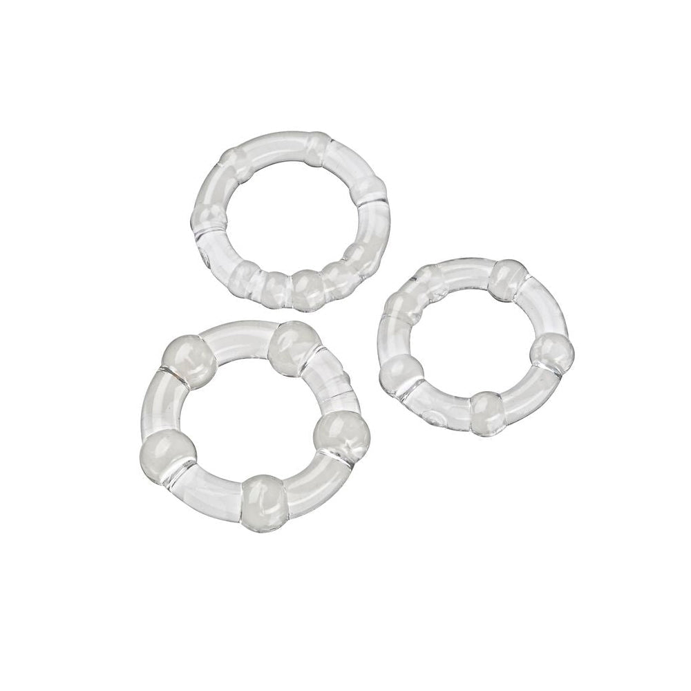 Cloud 9 Cockring Combo Beaded Clear
