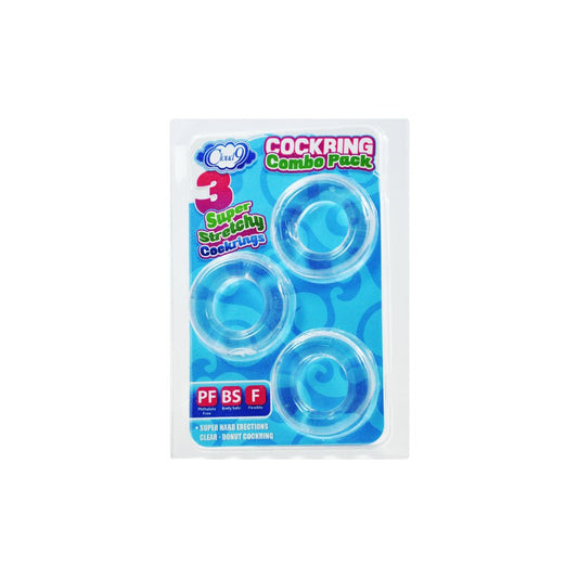 Cloud 9 Cockring Combo Clear