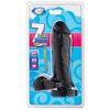 CLOUD 9 DELIGHTFUL DONG - 7IN THICK W/BALLS - BLACK - Temptations