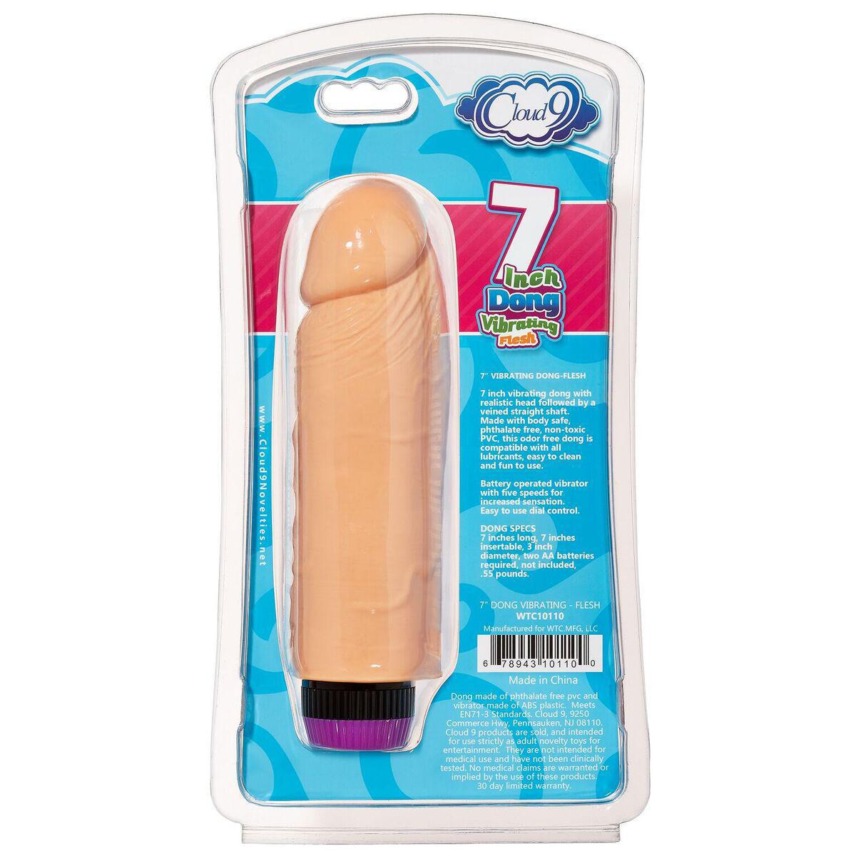 CLOUD 9 DONG VIBRATING FLESH 7IN - Temptations