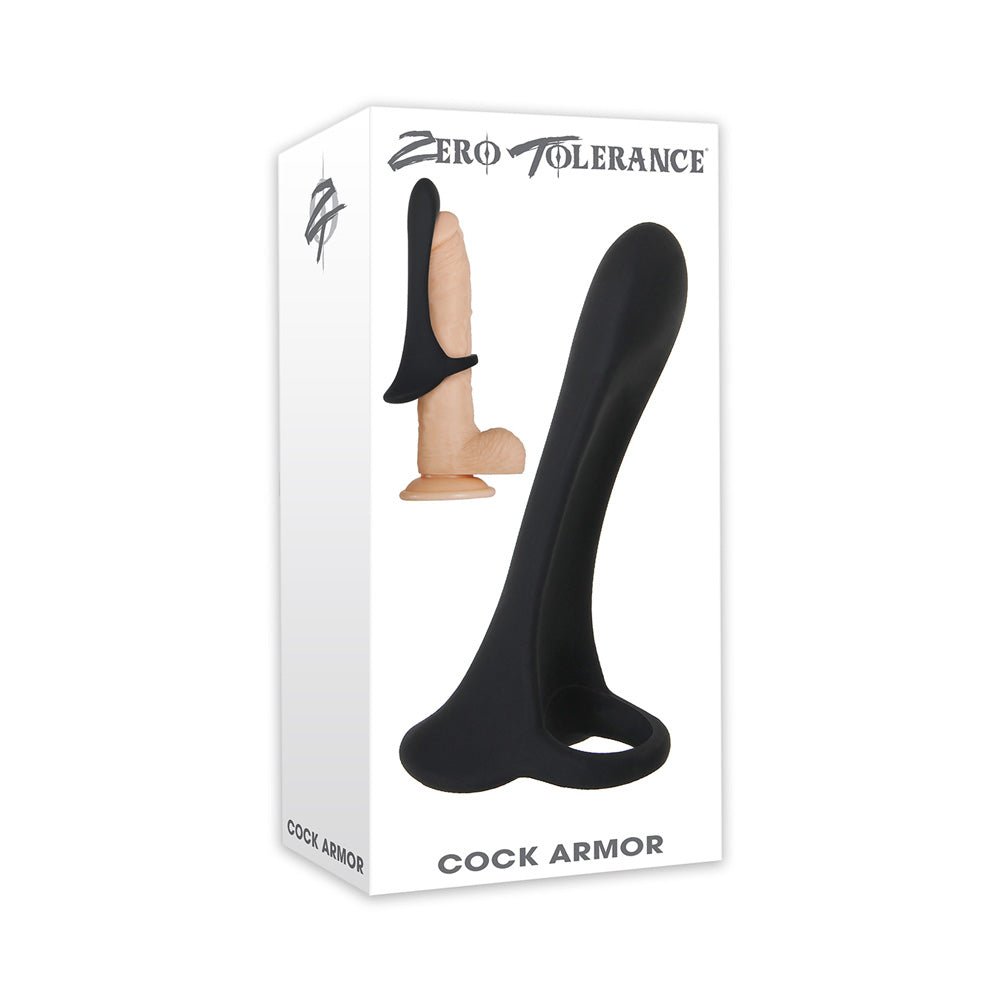 Cock Armour Black Vibrating Ring
