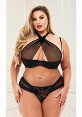CRISS CROSS BIKINI SET - BLACK - Temptations