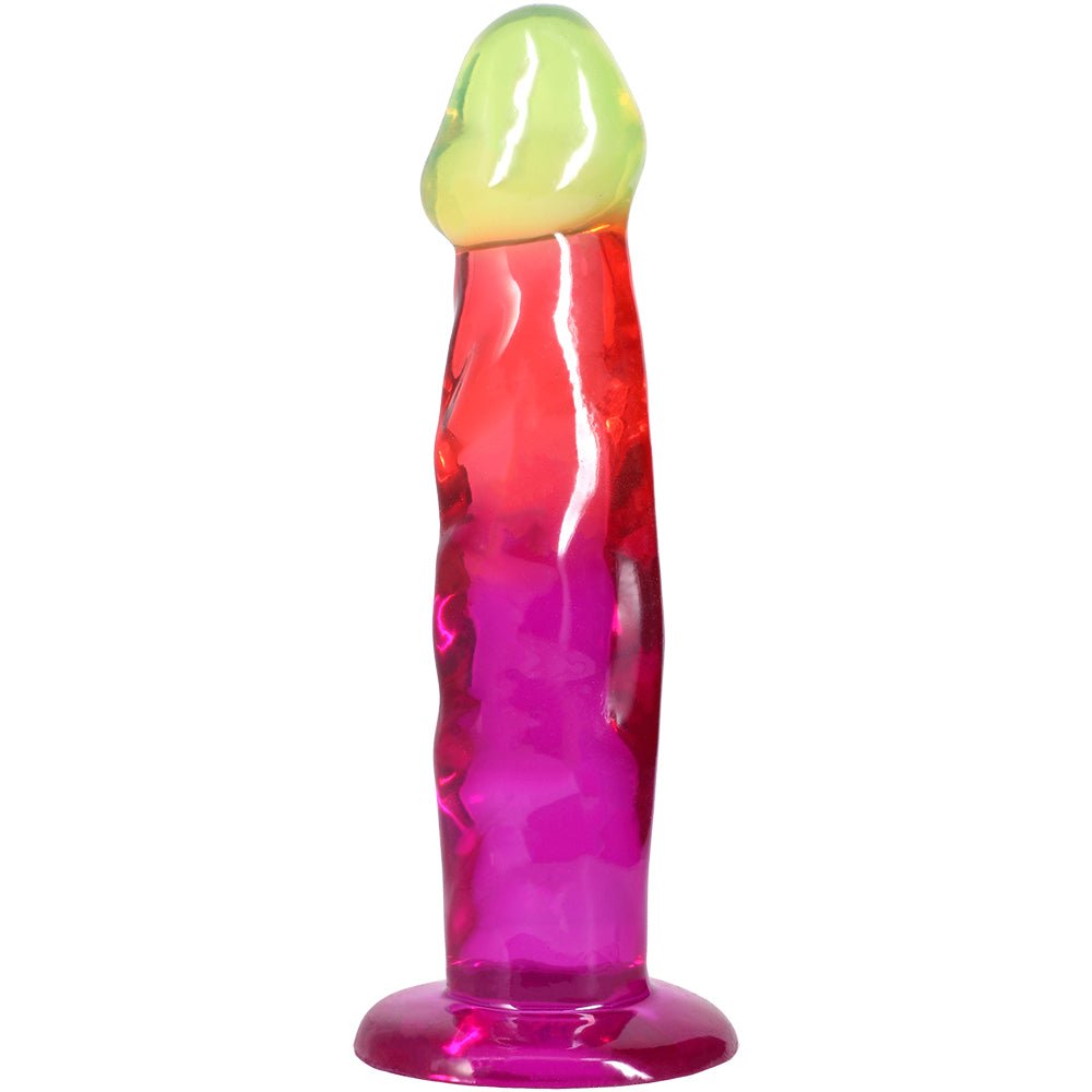 Crystal Jellies 7.5 Inch Dong Rainbow