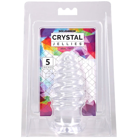 Crystal Jellies Anal Twist 5 Inch Clear