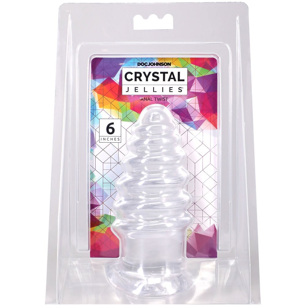 Crystal Jellies Anal Twist 6 Inch Clear