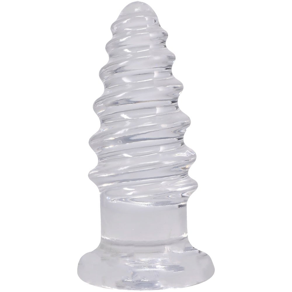 Crystal Jellies Anal Twist 7 Inch Clear