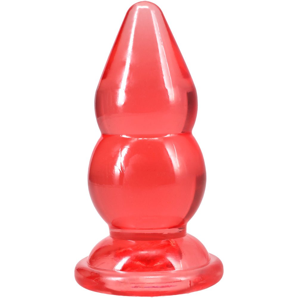 Crystal Jellies Double Pop Plug 6 Inch Pink