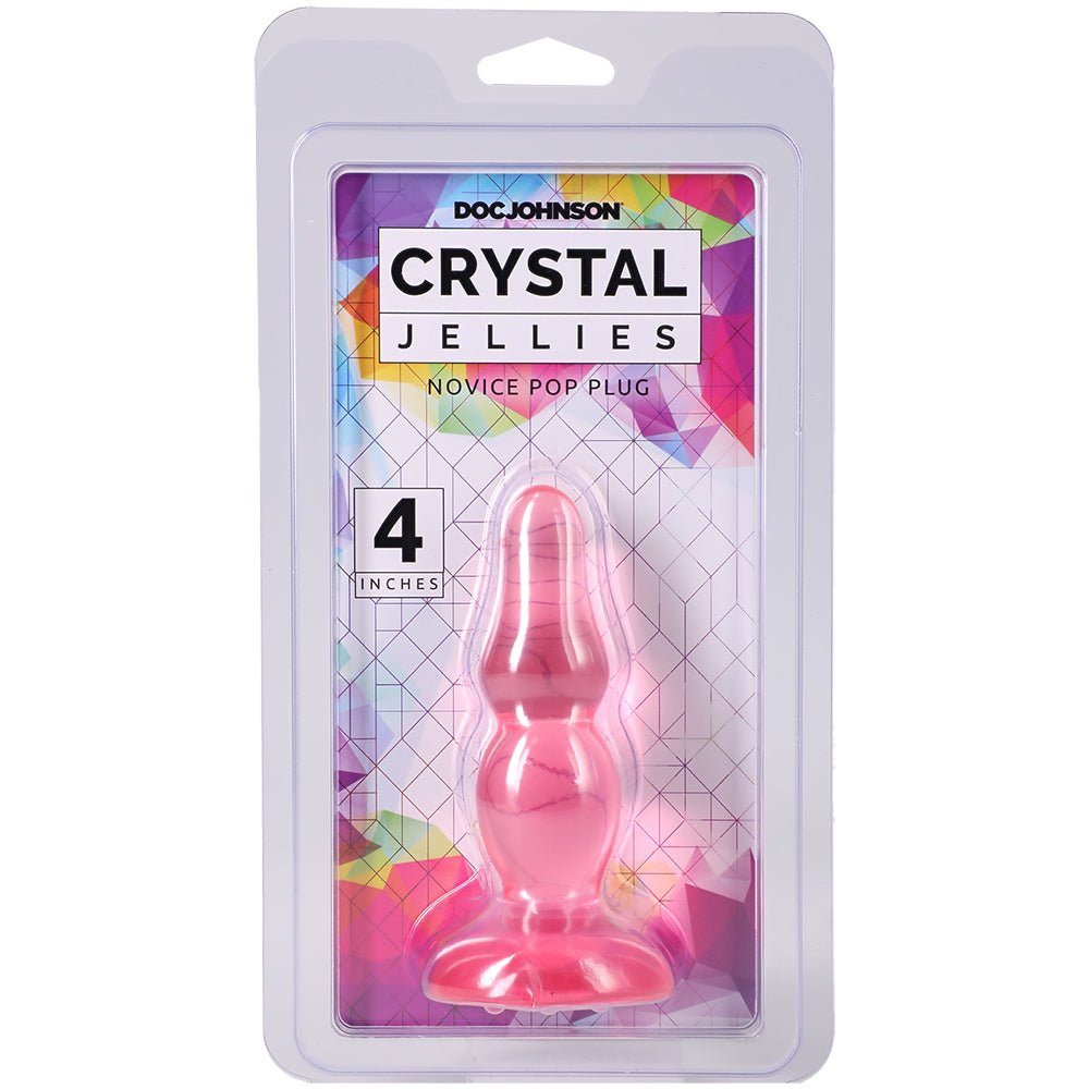 Crystal Jellies Novice Pop Plug 4 Inch Pink