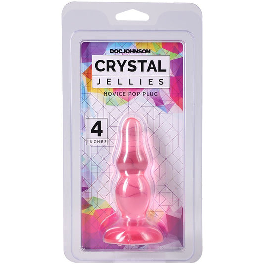 Crystal Jellies Novice Pop Plug 4 Inch Pink