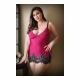 Curve Melanie Lace Trim Chemise & G - String - Temptations