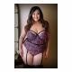 Curve Vivianne Snake Print Cage Bustier & Panty - Temptations