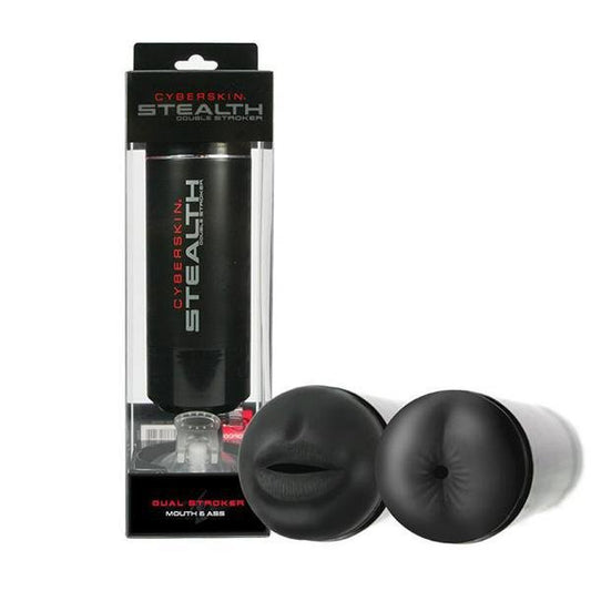 CYBERSKIN STEALTH DOUBLE STROKER MOUTH & ASS - Temptations