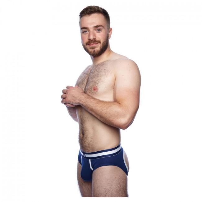 Prowler Classic Backless Brief Navy/White