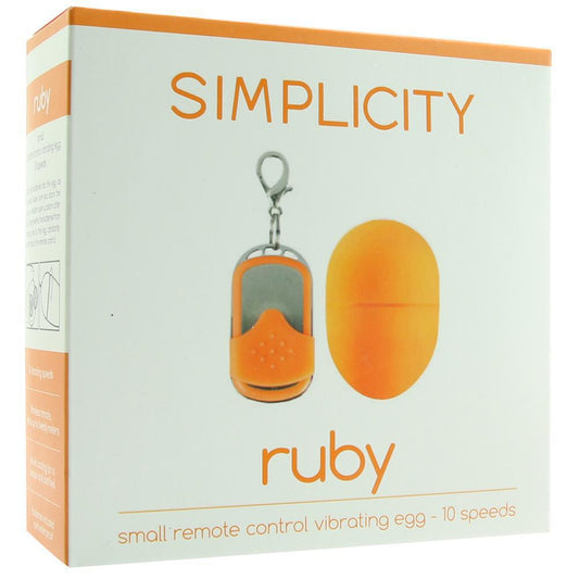 RUBY remote control vibrating egg - Orange