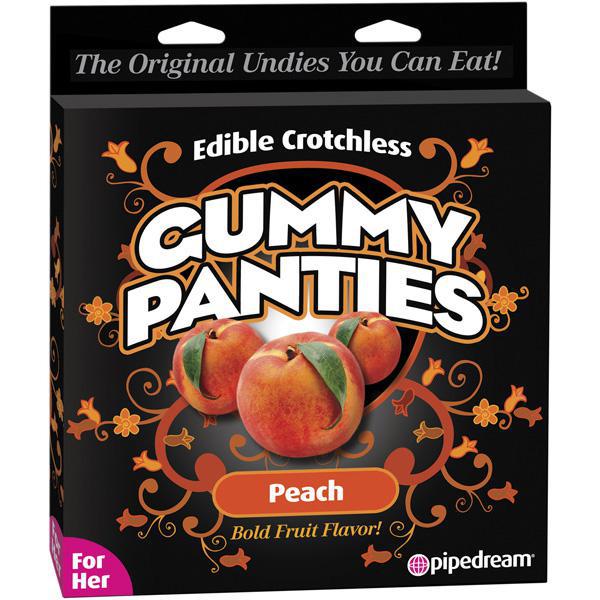 Edible Crotchless Gummy Panties Peach