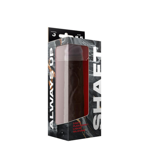 Shaft Model J 8.5" Liquid Silicone Dong Mahogany