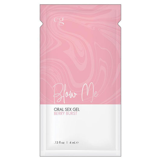 breakdown CG Blow Me Oral Sex Gel-Berry Burst Foil Bag Of 24