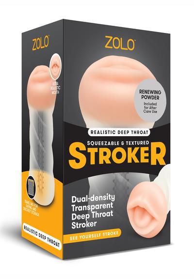 ZOLO MALE MASTURBATOR CLEAR DEEP THROAT