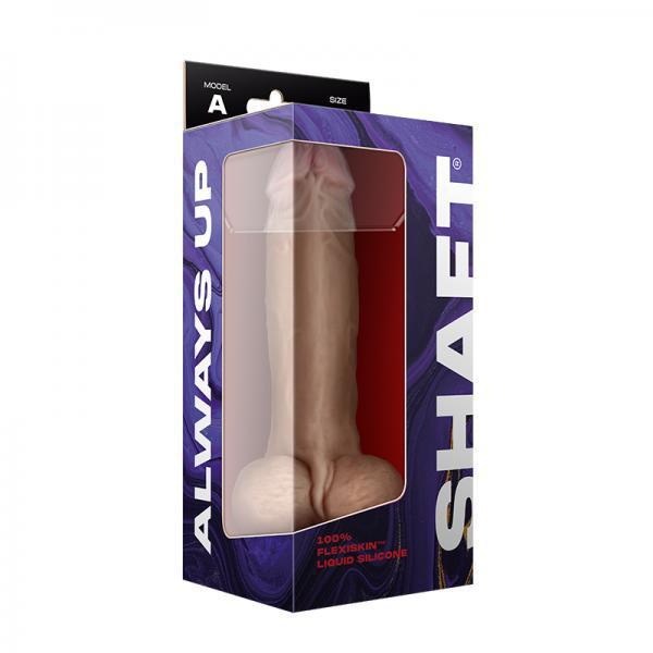 Shaft MODEL A 9.5" LIQUID SILICONE DONG  W/BALLS - PINE