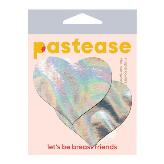 Pastease Hologram Heart - Silver O/S