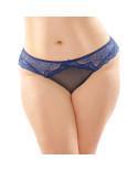 Cassia Crotchless Panty Navy Queen Size