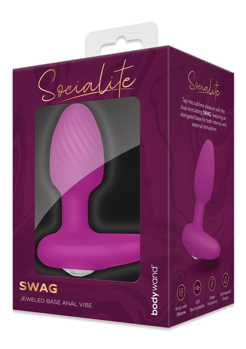 BODYWAND SOCIALITE SWAG JEWELED BASE ANAL VIBE