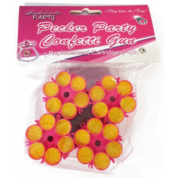 Pecker Party Confetti Gun Refill Cartridges 6Ct