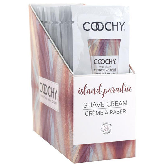 Coochy Shave Cream-Island Paradise 15ml Foil (24)