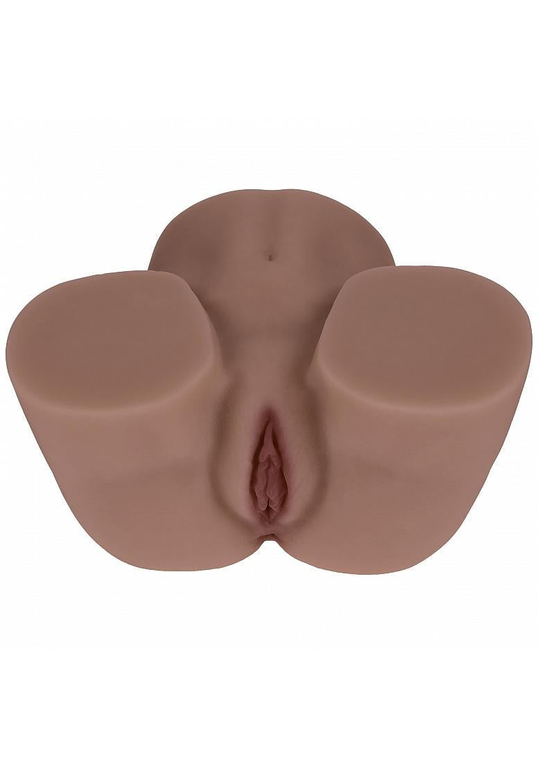 XKIN - Kaya Bloom - Dual Entry - TPE Bodyforms Masturbator - 5.4 lbs - Brown