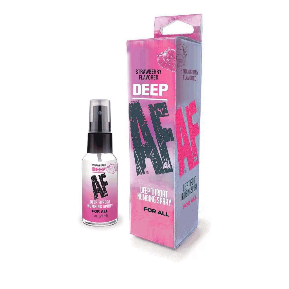 Deep Af Numbing Throat Spray Strawberry - Temptations