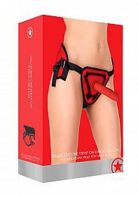 Deluxe Silicone Strap On - 8 Inch - Red1 - Temptations